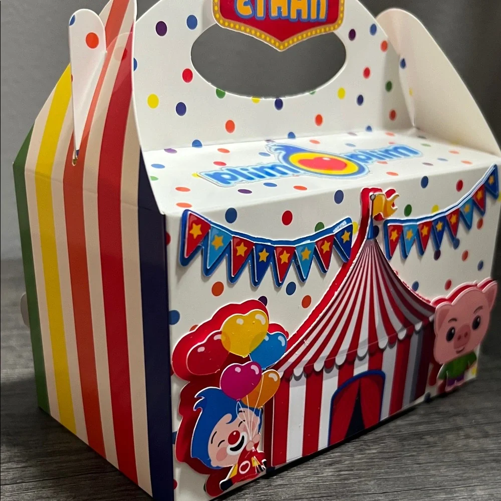 PLIM PLIM 🎪Hand Crafted Circus Party Favor Box - Multicolor